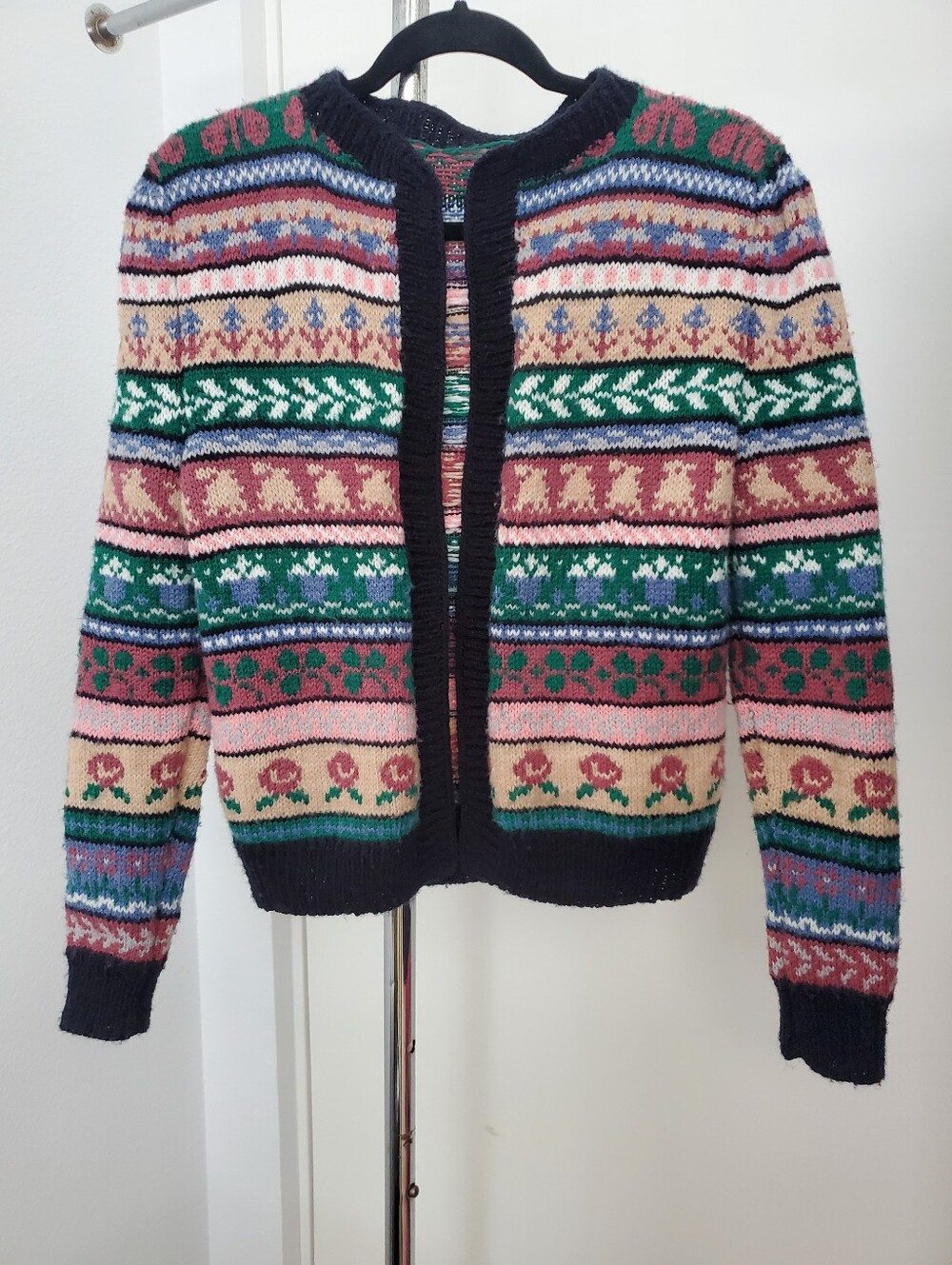 Vintage Hand Knit Cottagecore Cardigan